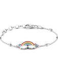 Zilver Gerhodineerd Armband Regenboog 1,0 Mm 11 + 2 Cm 1336621 - PansiteNederland.nl
