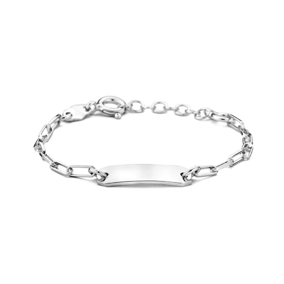 Fantasy Collection Graveerarmband 11 + 2 cm plaat 5,0 mm zilver