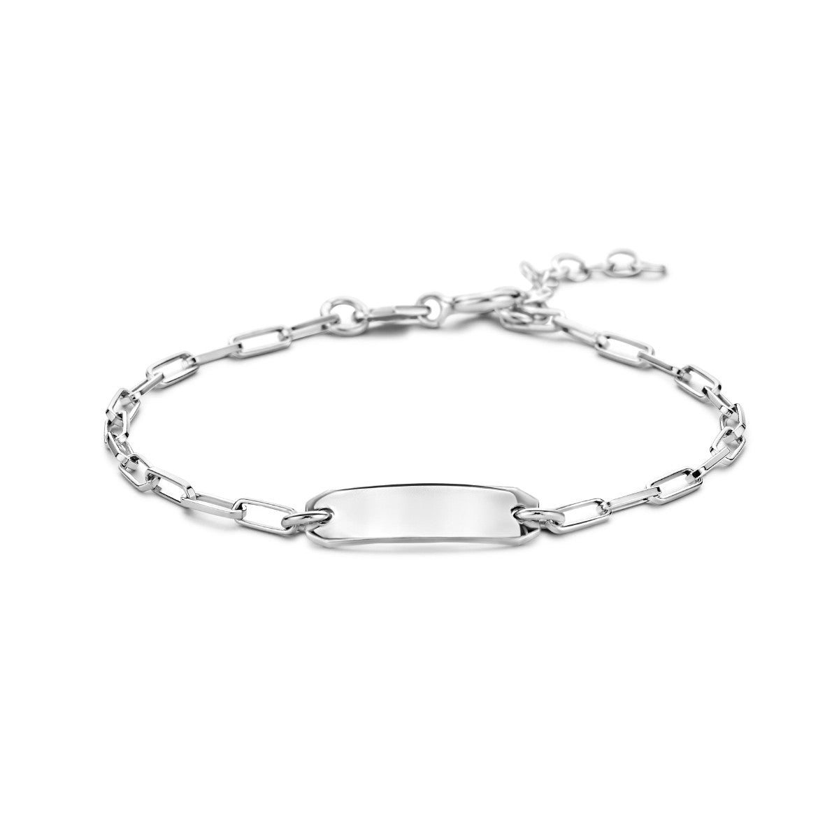 Fantasy Collection Graveerarmband 16 + 2 cm plaat 5,0 mm zilver