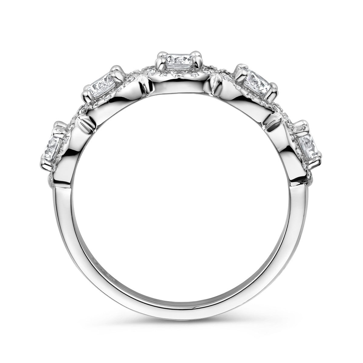 Fantasy Collection Ring zikonia halo zilver