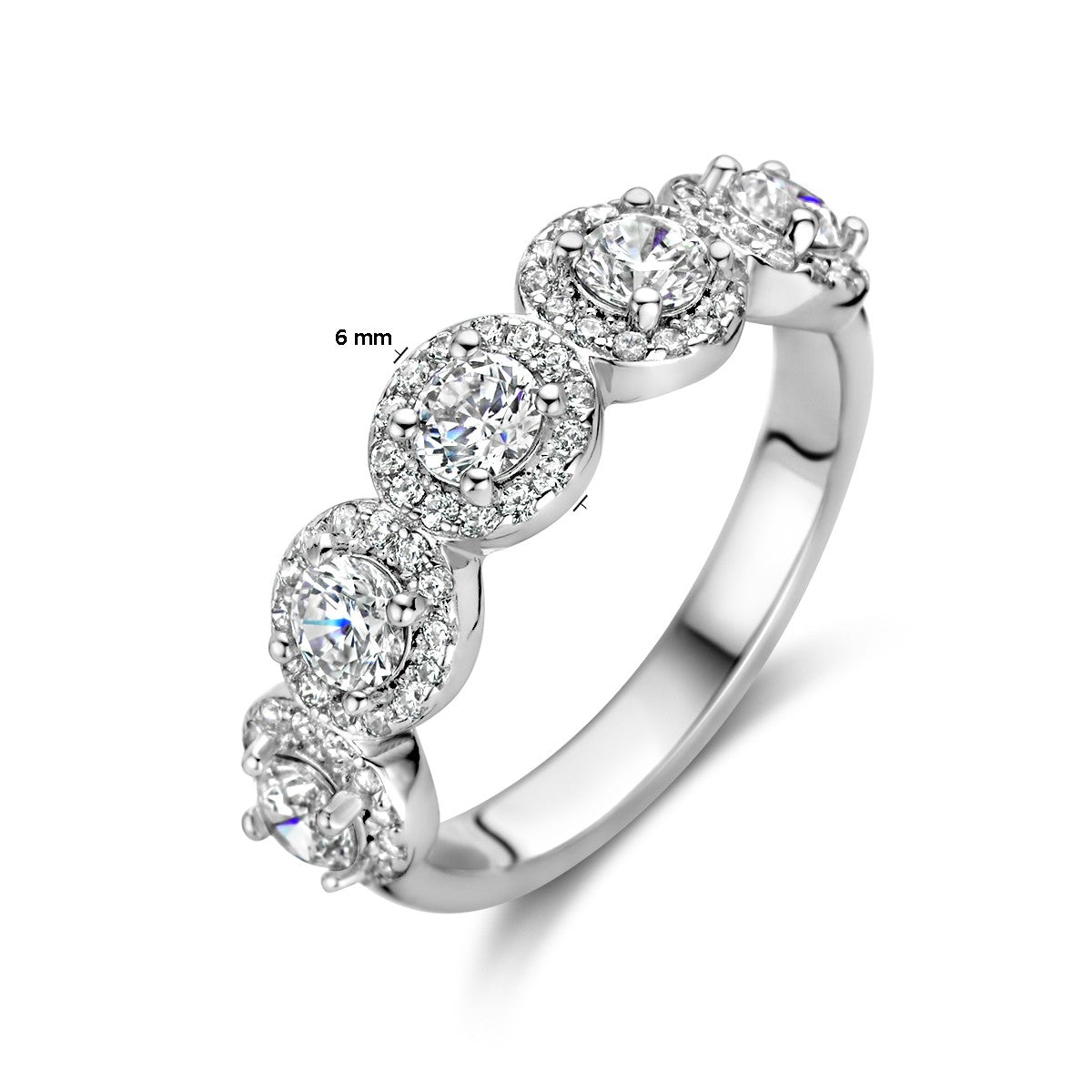 Fantasy Collection Ring zikonia halo zilver