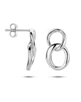 Zilver Gerhodineerd Oorhangers Schakel 1336799 - PansiteNederland.nl