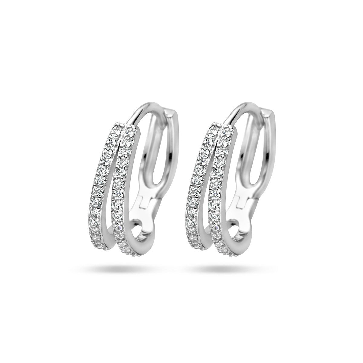 Fantasy Collection Oorbellen zirkonia zilver