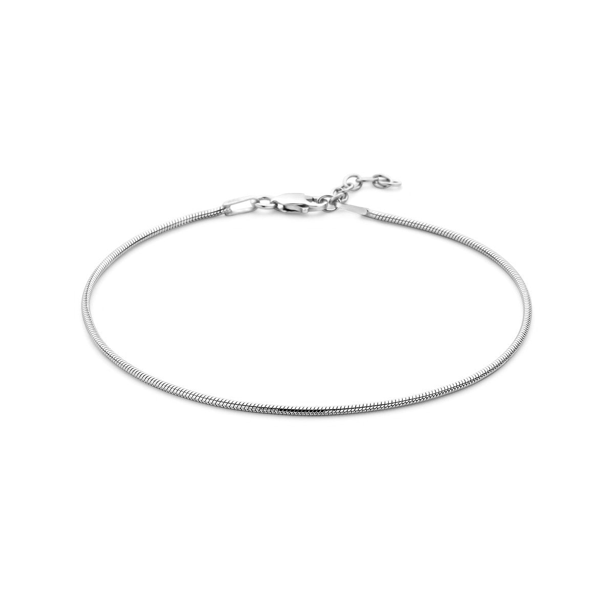 Fantasy Collection Slang rond 1,2 mm zilver armband