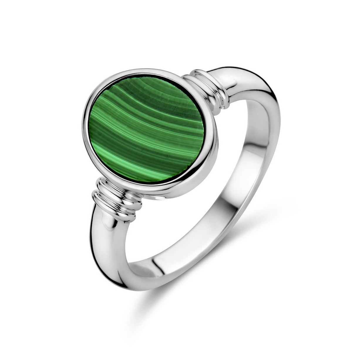 Fantasy Collection Ring malachiet zilver