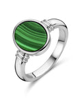 Gerhodineerd Zilver Ring Malachiet 1336866 - PansiteNederland.nl