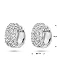 Zilver Gerhodineerd Klapoorringen Zirkonia 1336943 - PansiteNederland.nl