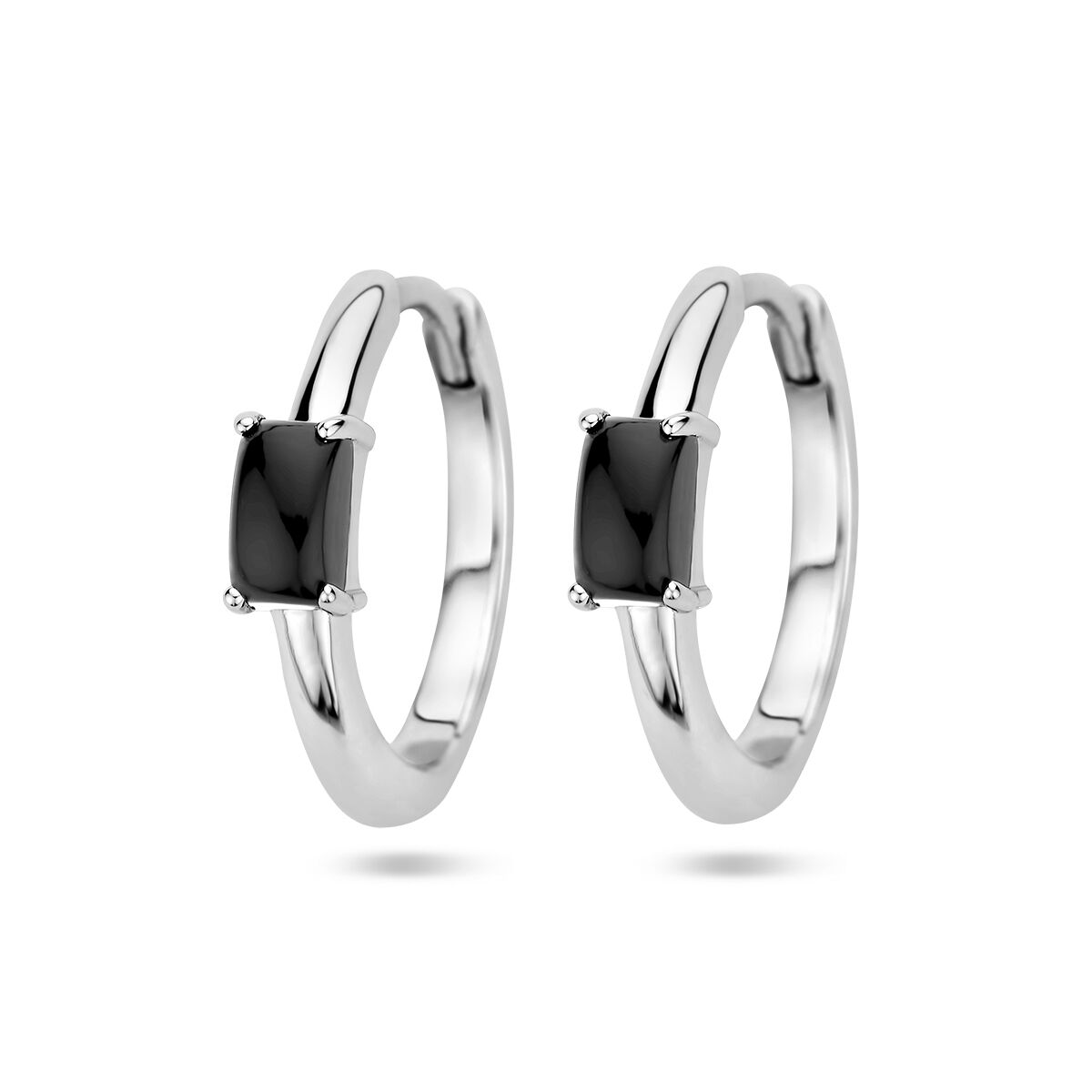 Fantasy Collection Oorbellen onyx zilver