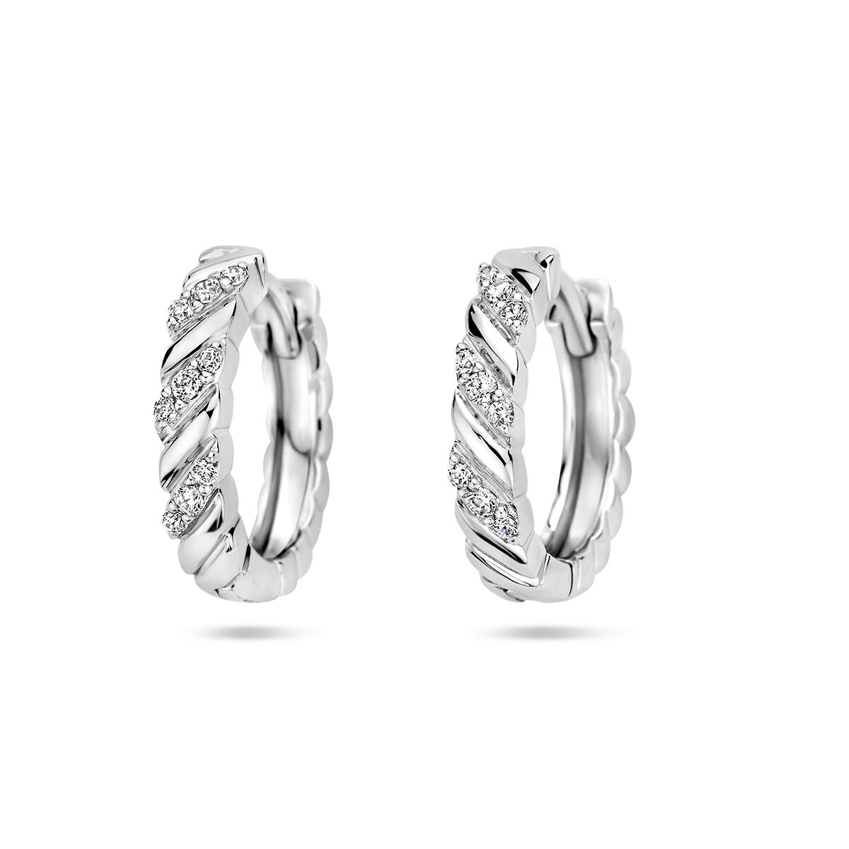 Fantasy Collection Oorbellen zirkonia zilver