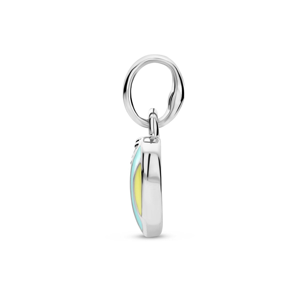 Fantasy Collection Hanger hart en zirkonia emaille zilver