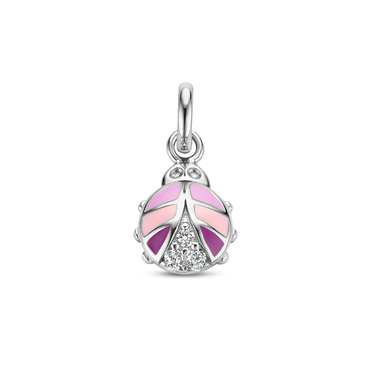 Fantasy Collection Hanger lieveheersbeestje zirkonia emaille zilver