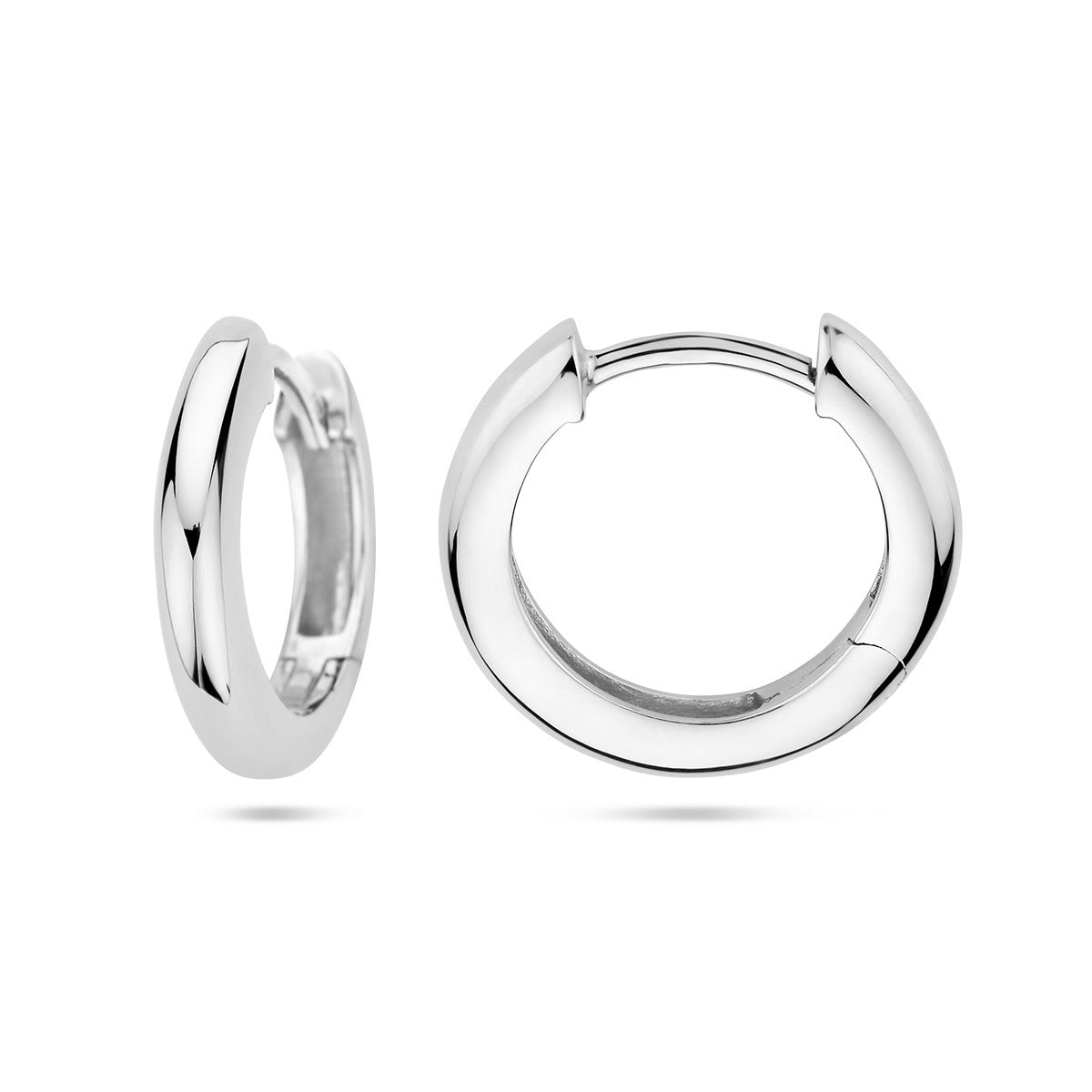 Fantasy Collection Oorbellen 2,5 mm half rond zilver