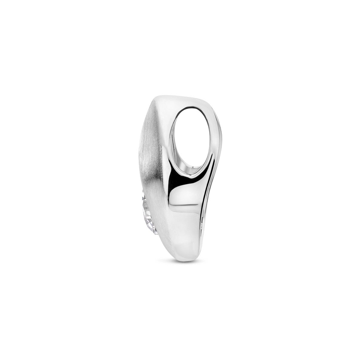 Fantasy Collection Hanger druppel zirkonia poli/mat 11 mm zilver