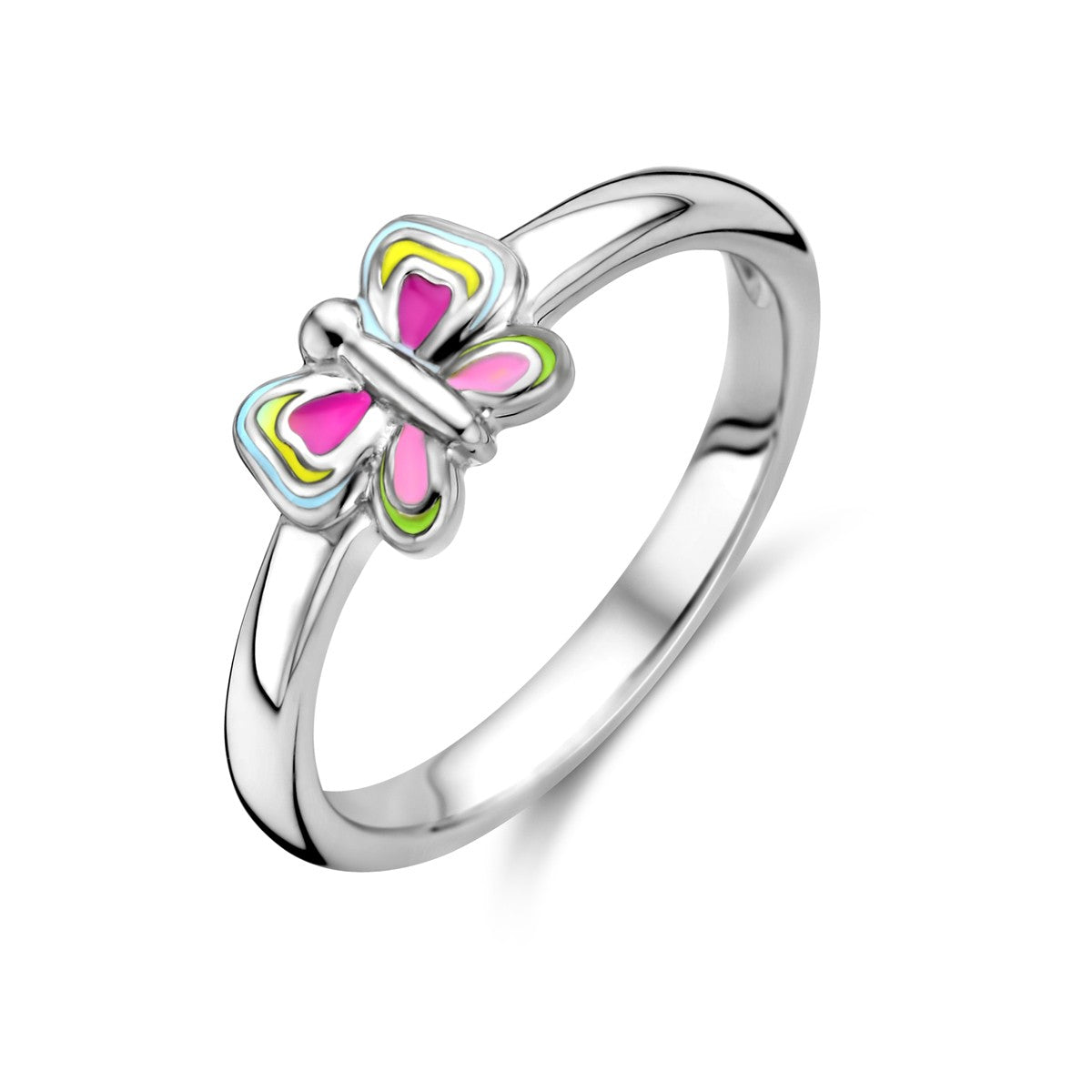 Fantasy Collection Ring vlinder emaille zilver