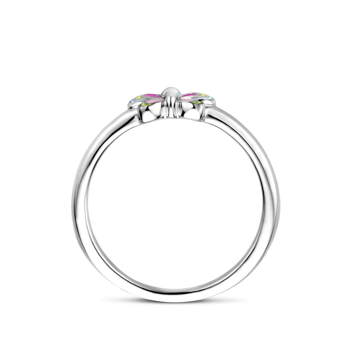 Fantasy Collection Ring vlinder emaille zilver