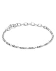 Zilver Gerhodineerd Armband Figaro 1,8 mm 1337038 - PansiteNederland.nl