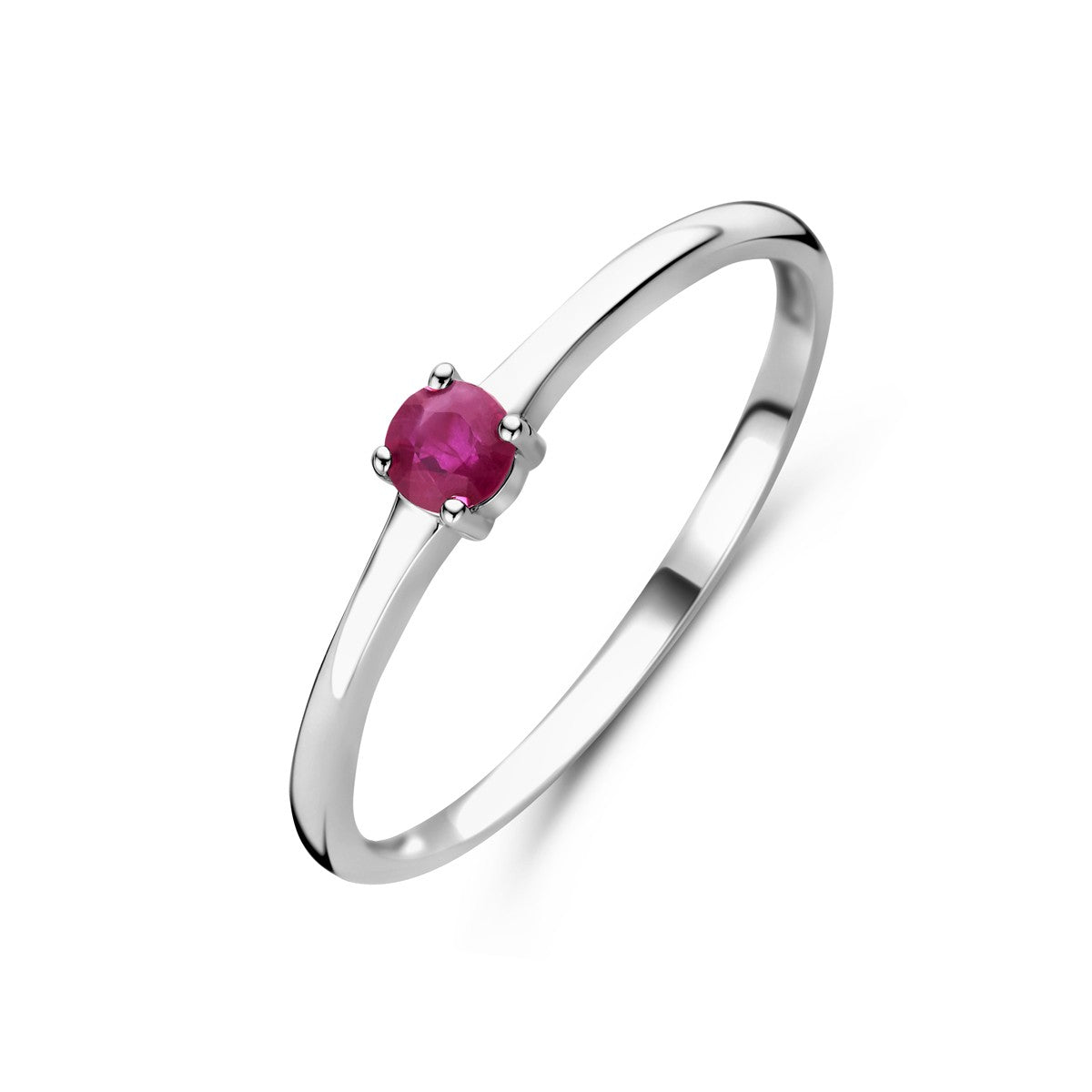 Fantasy Collection Ring met geboortesteen robijn juli zilver
