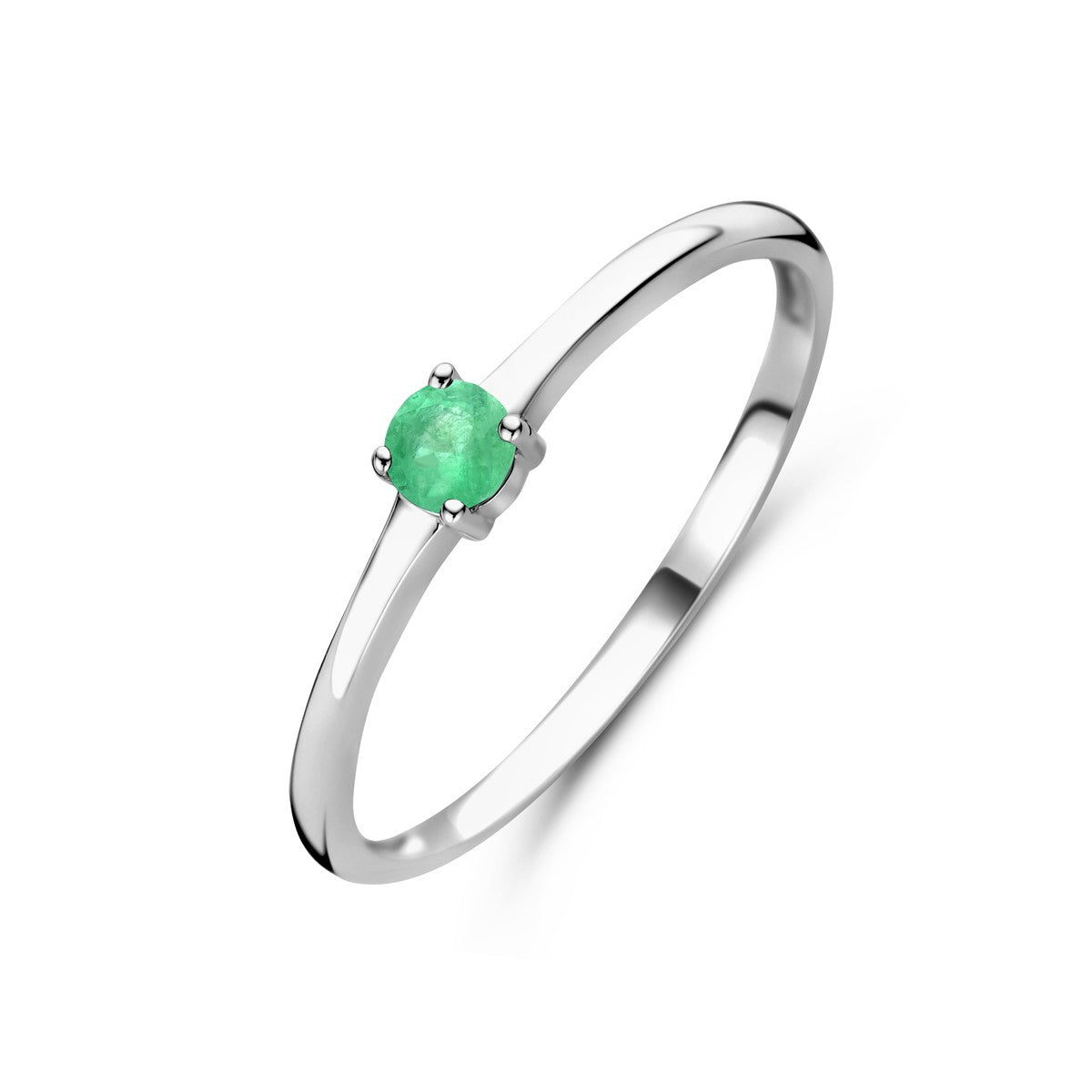 Fantasy Collection Ring met geboortesteen smaragd mei zilver