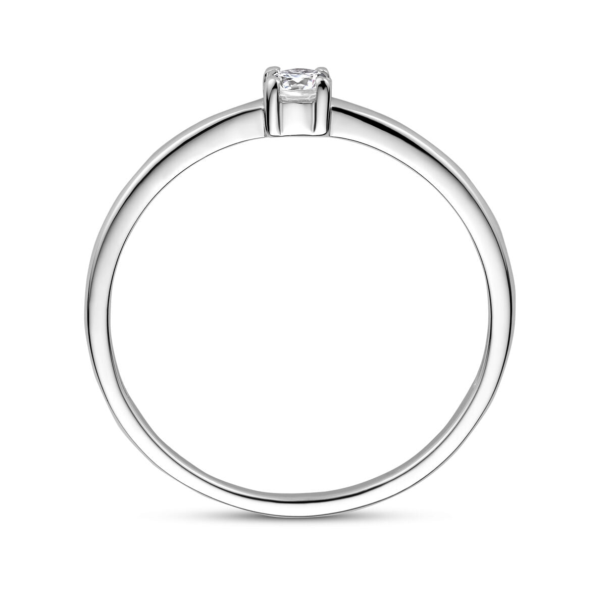 Fantasy Collection Ring met geboortesteen cz april zilver