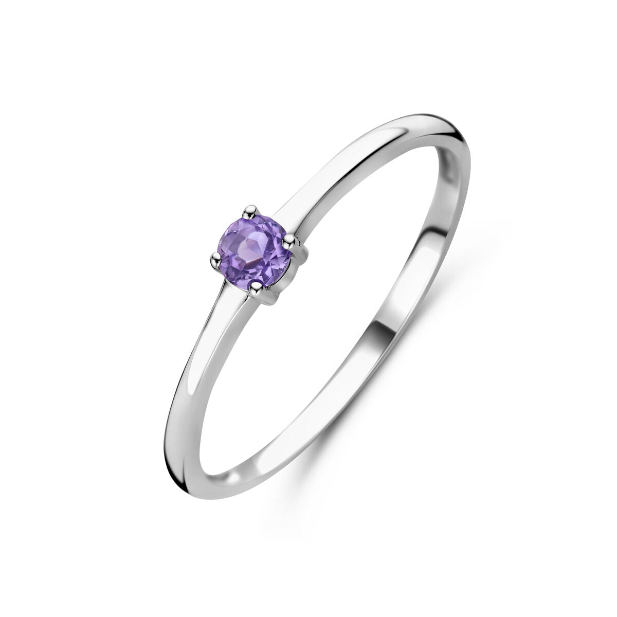 Fantasy Collection Ring met geboortesteen licht amethist juni zilver