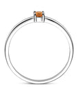 Gerhodineerd Zilver Ring Met Geboortesteen November Citrien 1337088 - PansiteNederland.nl