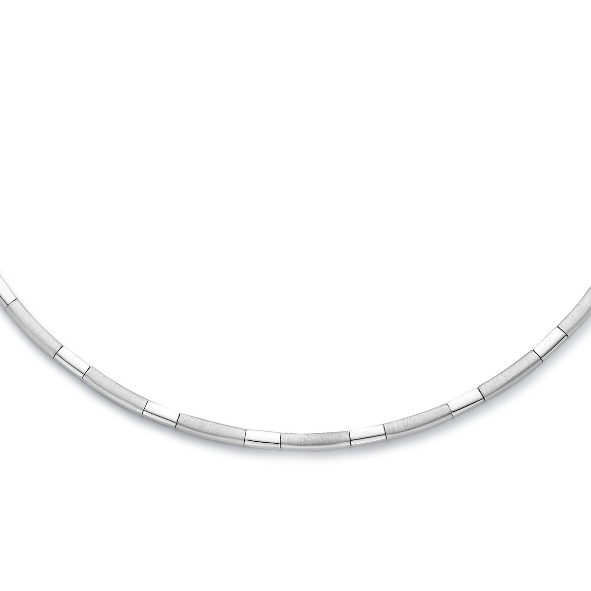 Fantasy Collection Collier choker 3,3 mm 43 cm poli/mat zilver - PSN1337122