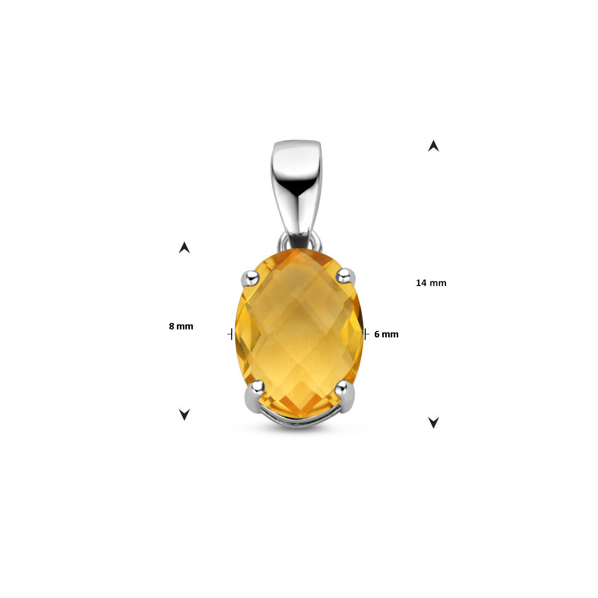 Fantasy Collection Hanger citrien zilver