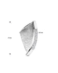 Zilver Gerhodineerd Hanger Zirkonia Gescratcht 17 x 8,5 mm 1337835 - PansiteNederland.nl