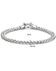 Zilver Gerhodineerd Armband Gourmette 5,8 Mm 19 Cm Met Groot Springslot 1338026 - PansiteNederland.nl