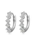 Zilver Gerhodineerd Klapoorringen Zirkonia 1338053 - PansiteNederland.nl