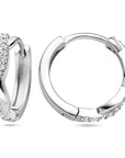 Zilveren klapoorringen zirkonia 1338054 - PansiteNederland.nl