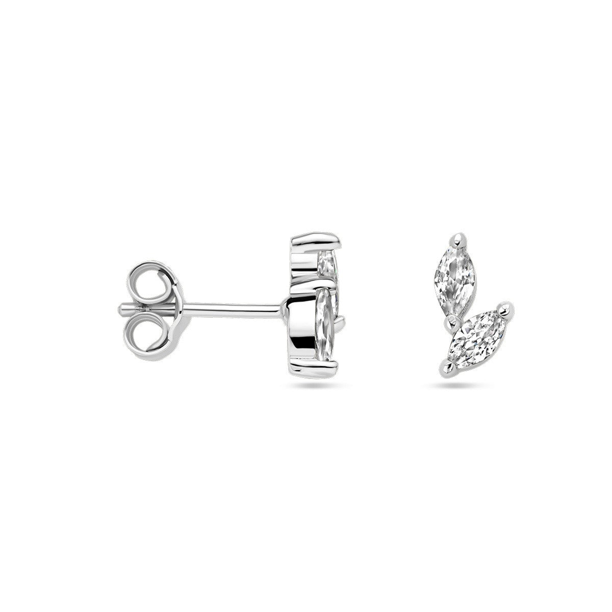 Fantasy Collection Oorbellen zirkonia zilver