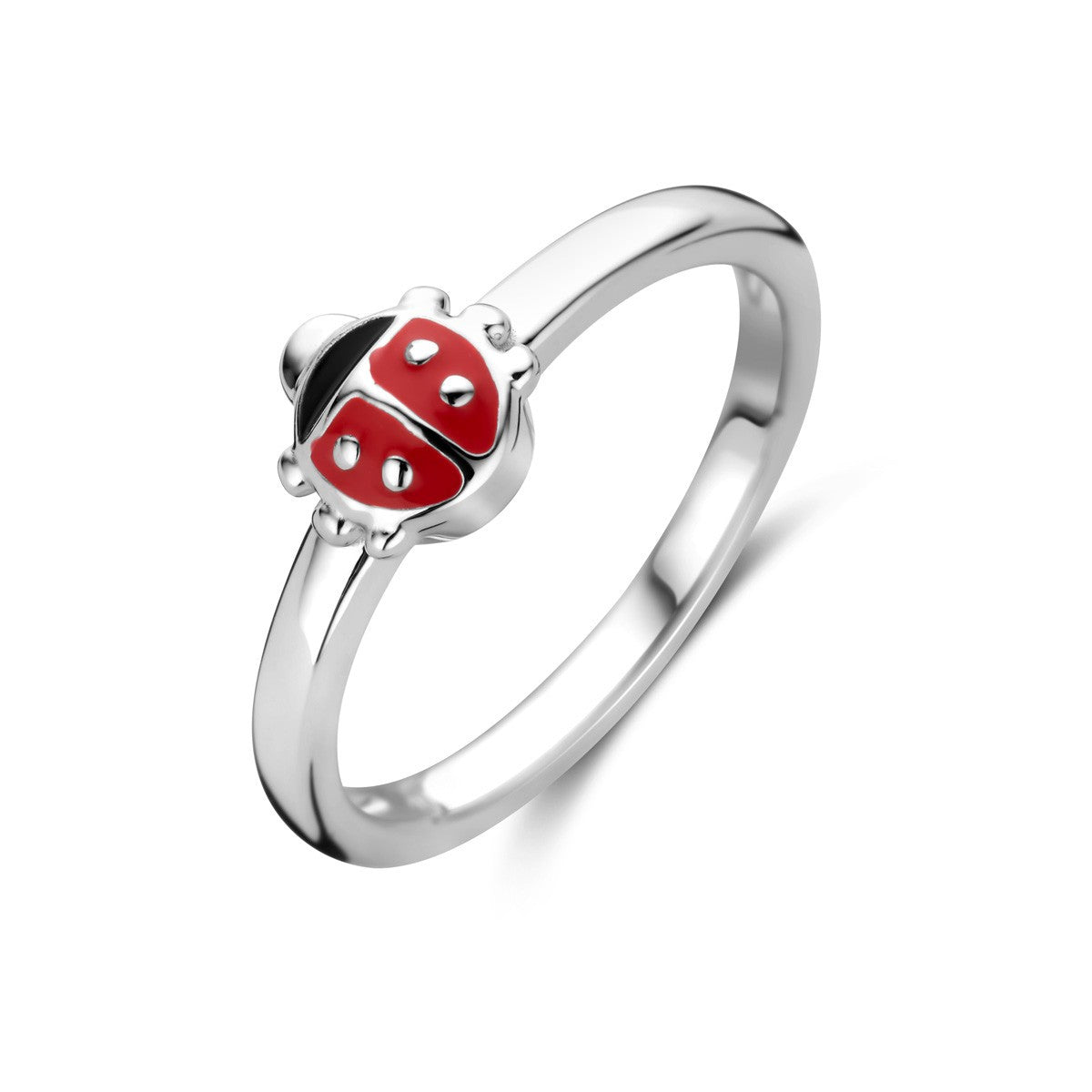 Fantasy Collection Ring lieveheersbeestje emaille zilver