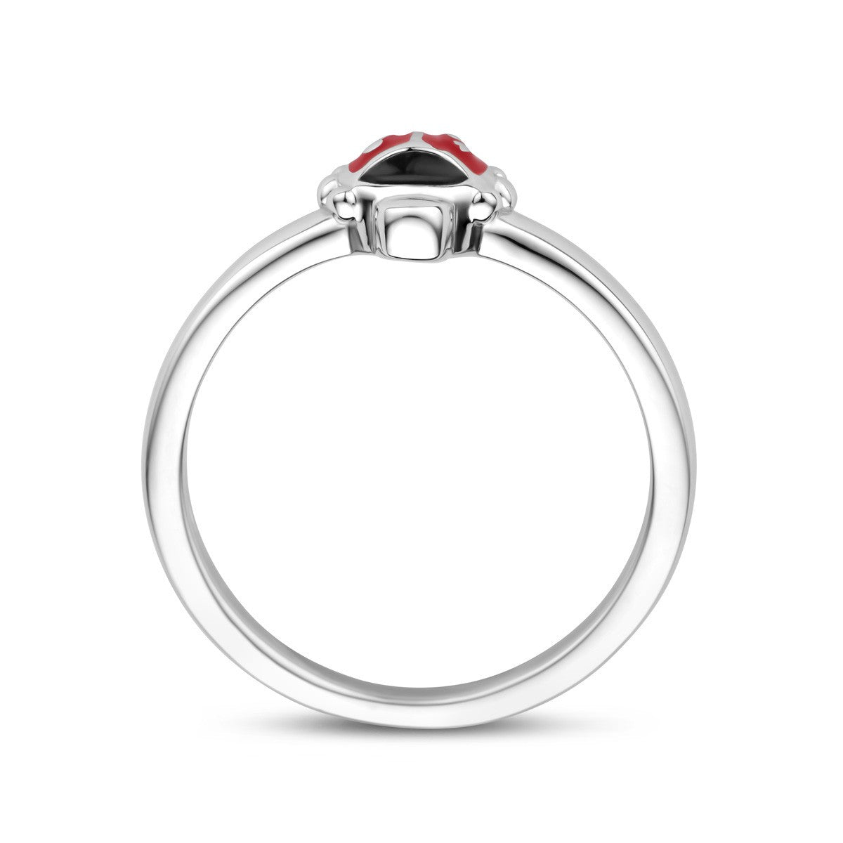 Fantasy Collection Ring lieveheersbeestje emaille zilver