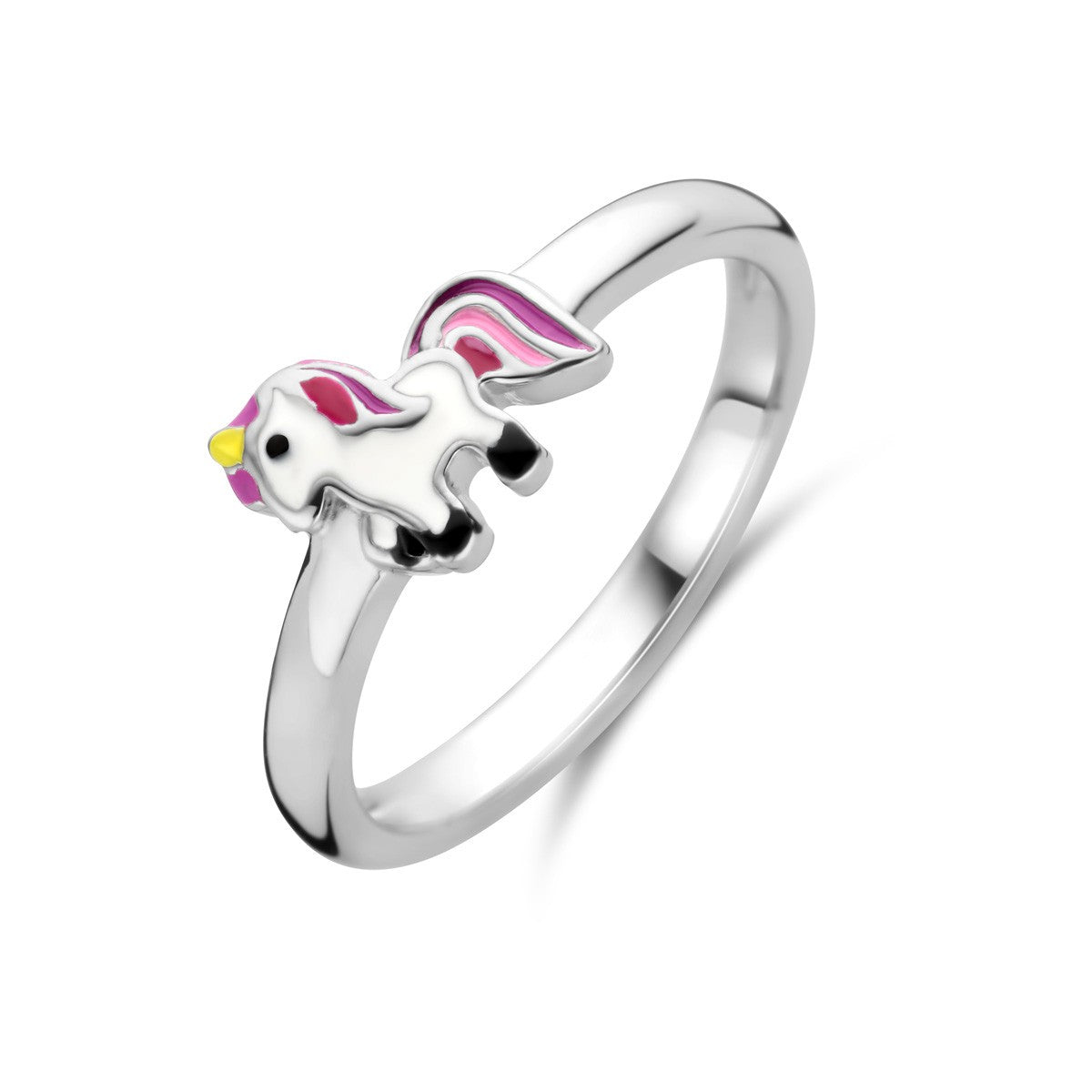 Fantasy Collection Ring eenhoorn emaille zilver