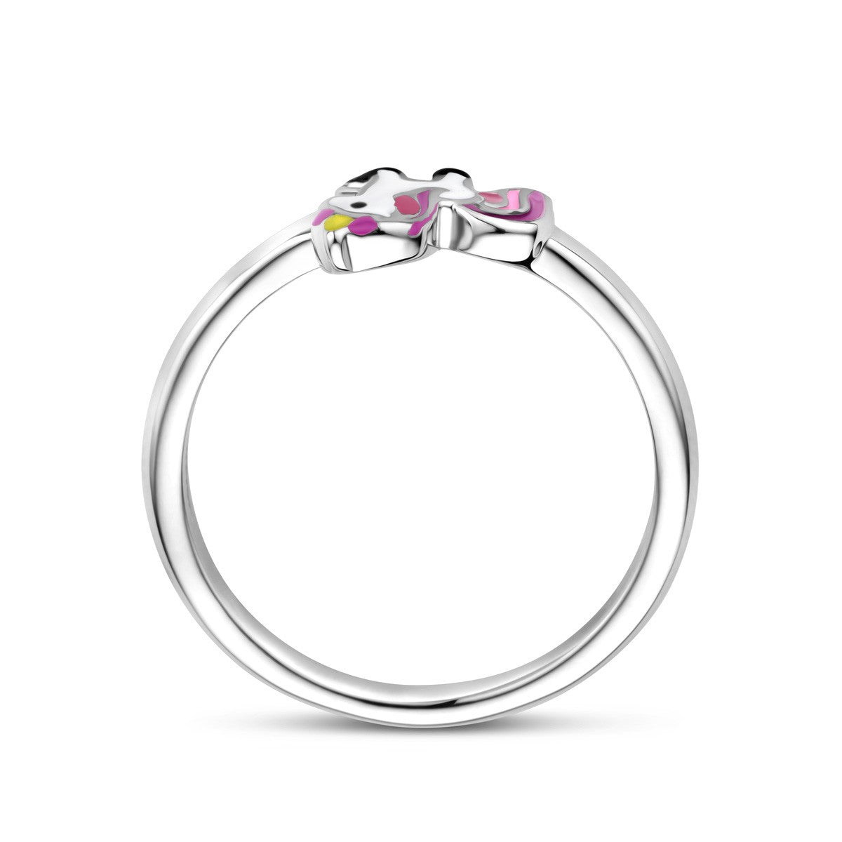 Fantasy Collection Ring eenhoorn emaille zilver