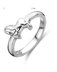 Gerhodineerd Zilver Ring Paard 1338099 - PansiteNederland.nl