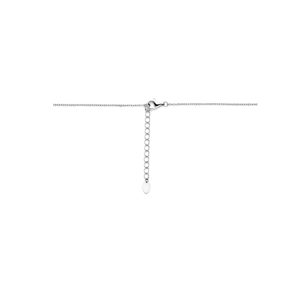 Fantasy Collection Collier zirkonia 1,2 mm 42 + 4 cm zilver
