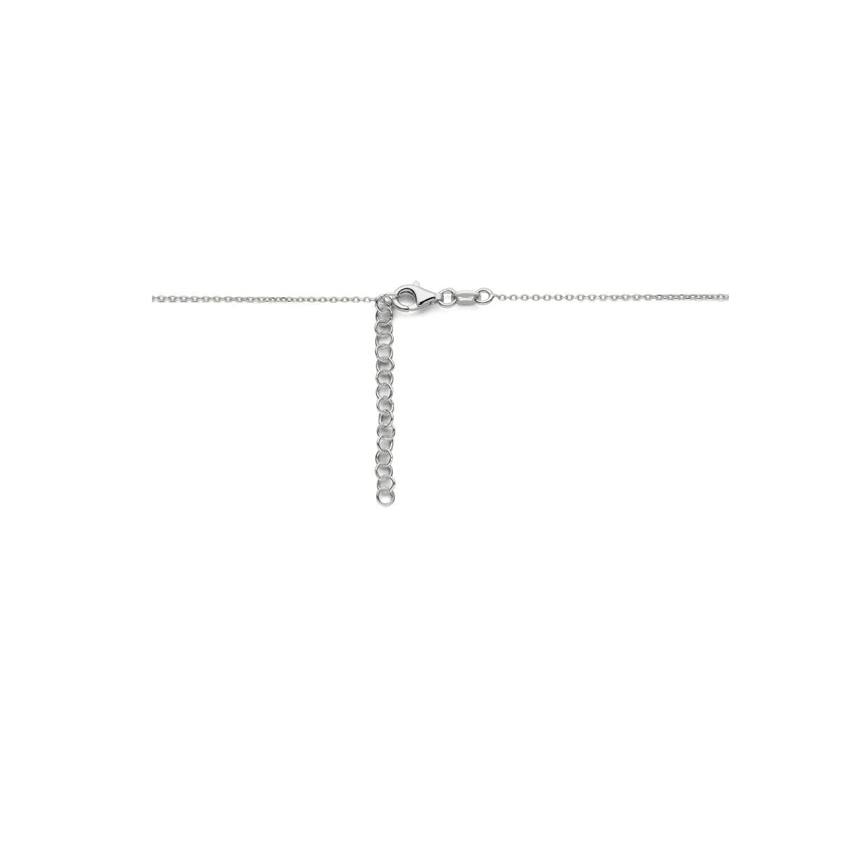 Fantasy Collection Collier hartjes 41 + 4 cm zilver