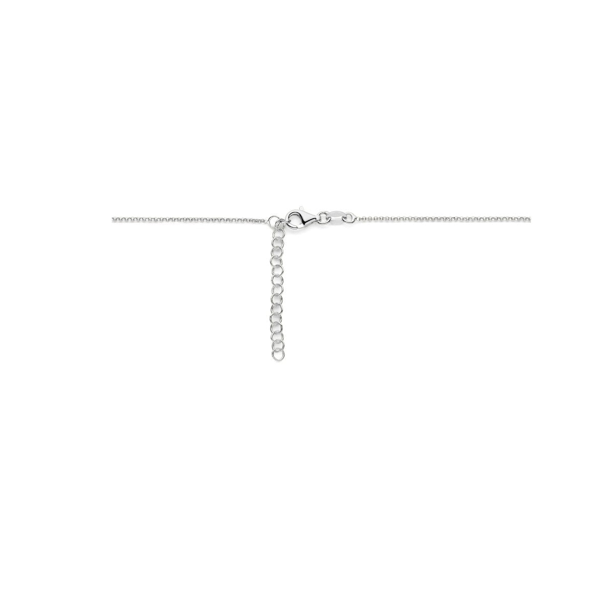 Fantasy Collection Collier hartjes 41 + 4 cm zilver