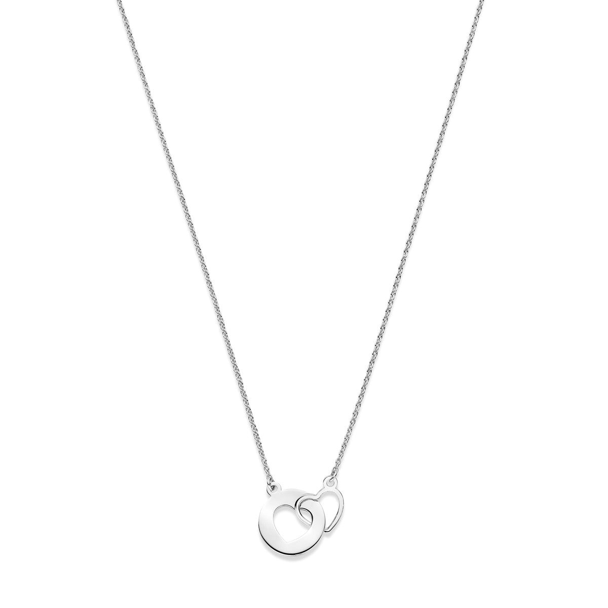 Fantasy Collection Collier hartjes 1,3 mm 41 + 4 cm zilver