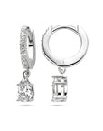 Zilver Gerhodineerd Klapoorringen Zirkonia 1338245 - PansiteNederland.nl