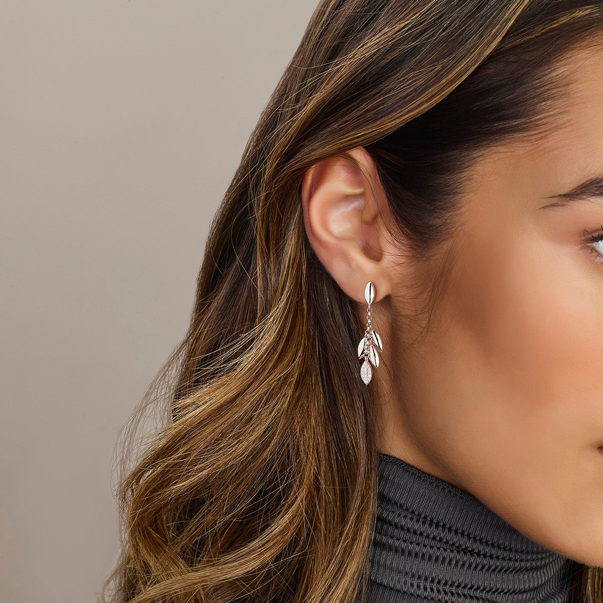 Fantasy Collection Hangende oorbellen zirkonia zilver
