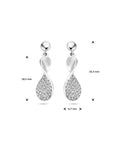 Zilver Gerhodineerd Oorhangers Zirkonia 1338261 - PansiteNederland.nl