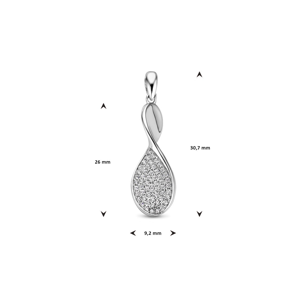 Fantasy Collection Hanger zirkonia zilver