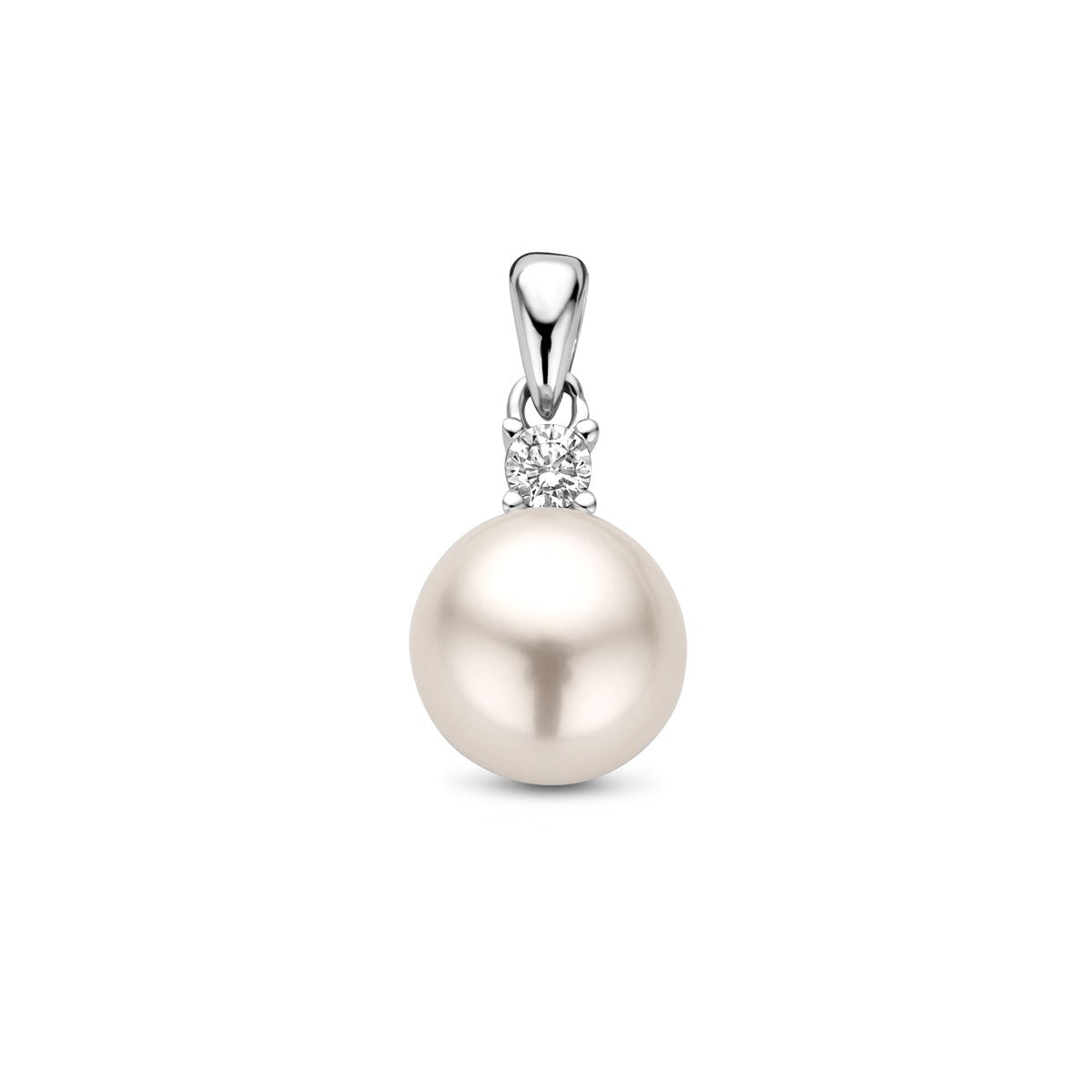 Fantasy Collection Hanger zirkonia en parel zilver