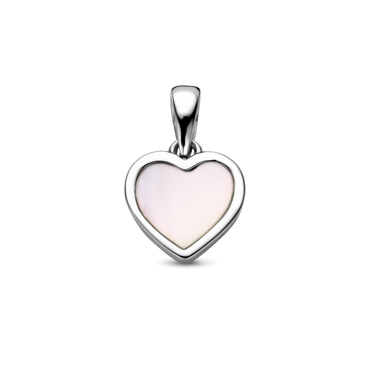 Fantasy Collection Hanger parelmoer hart zilver