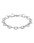 Zilver Gerhodineerd Armband Hartjes 8,5 Mm 18 Cm 1338356 - PansiteNederland.nl
