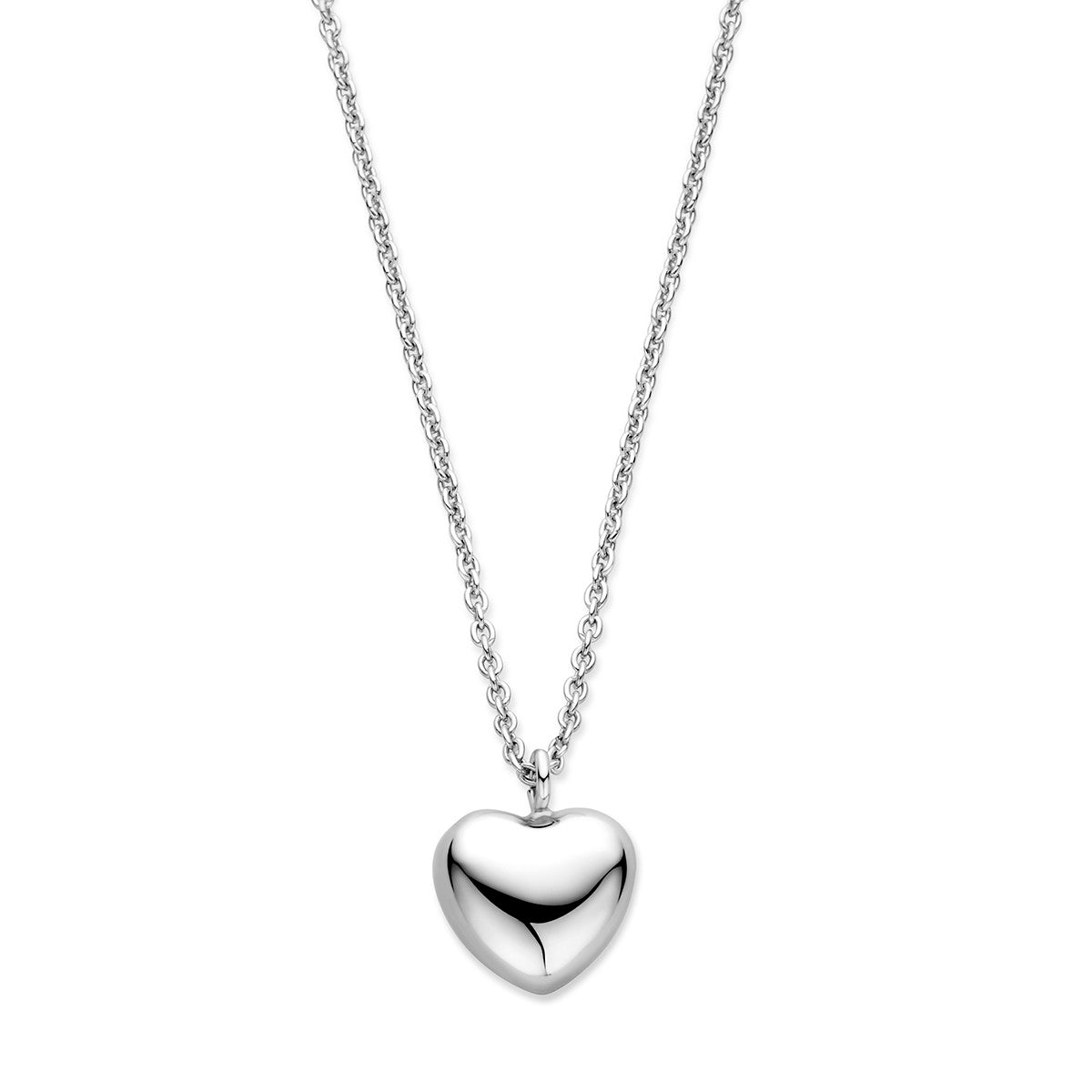 Fantasy Collection Collier hart 1,5 mm 40 + 5 cm zilver