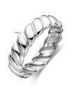 Gerhodineerd Zilver Ring Gedraaid 1338380 - PansiteNederland.nl